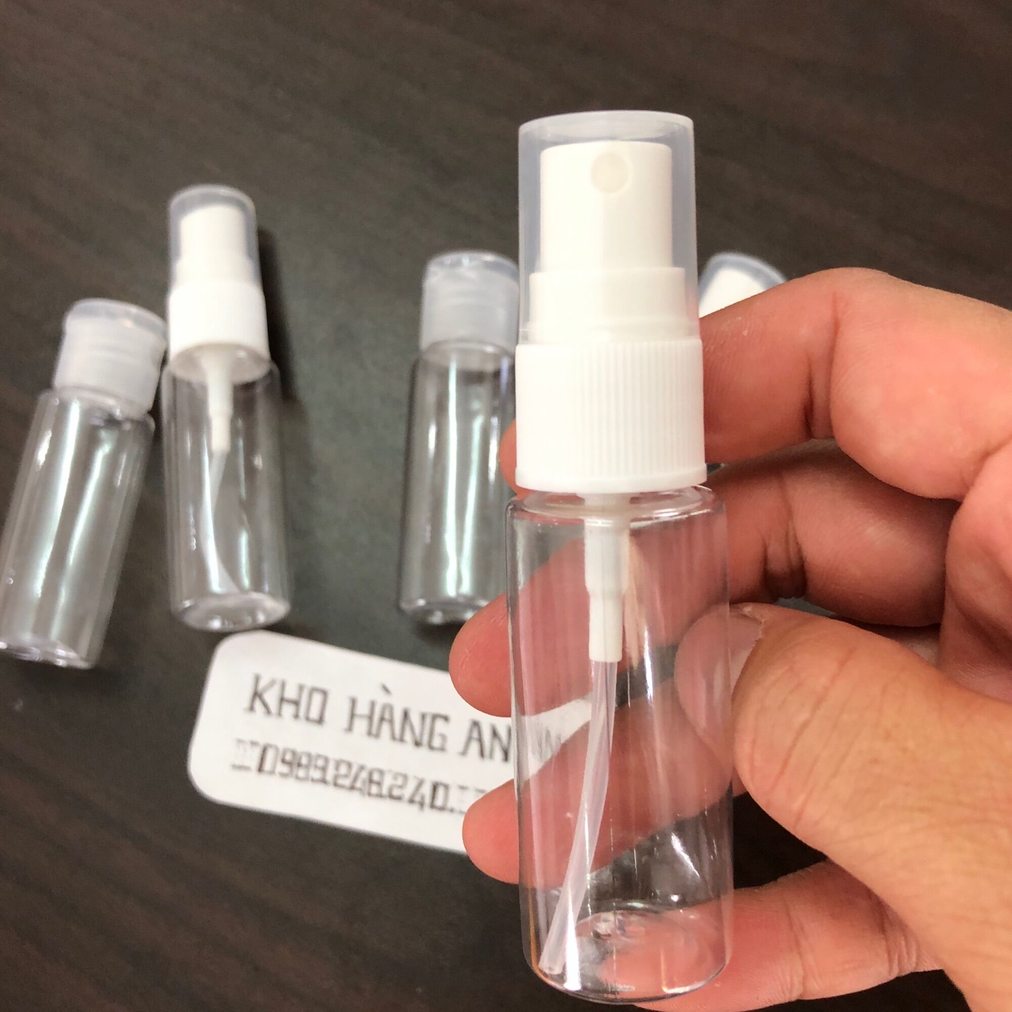 Combo 5 chai xịt khuẩn nhỏ tiện dụng cho bé đi học , đi làm - Set 5 chai xịt phun sương màu đen - bình nhựa nhỏ đựng cồn nước rửa tay 10ml/ 20ml/ 30ml/ 50ml/ 70ml/ 100ml - Chai nhựa trong suốt