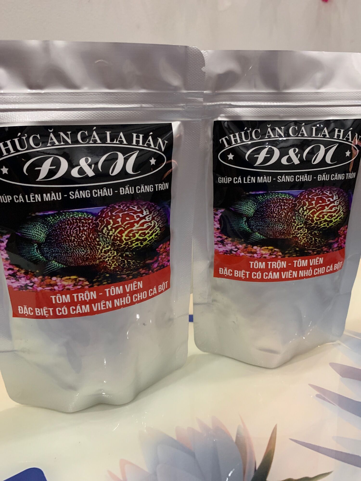 Thức Ăn Cho Cá La Hán - Cám D&N 100gr - Loại cho cá Lớn