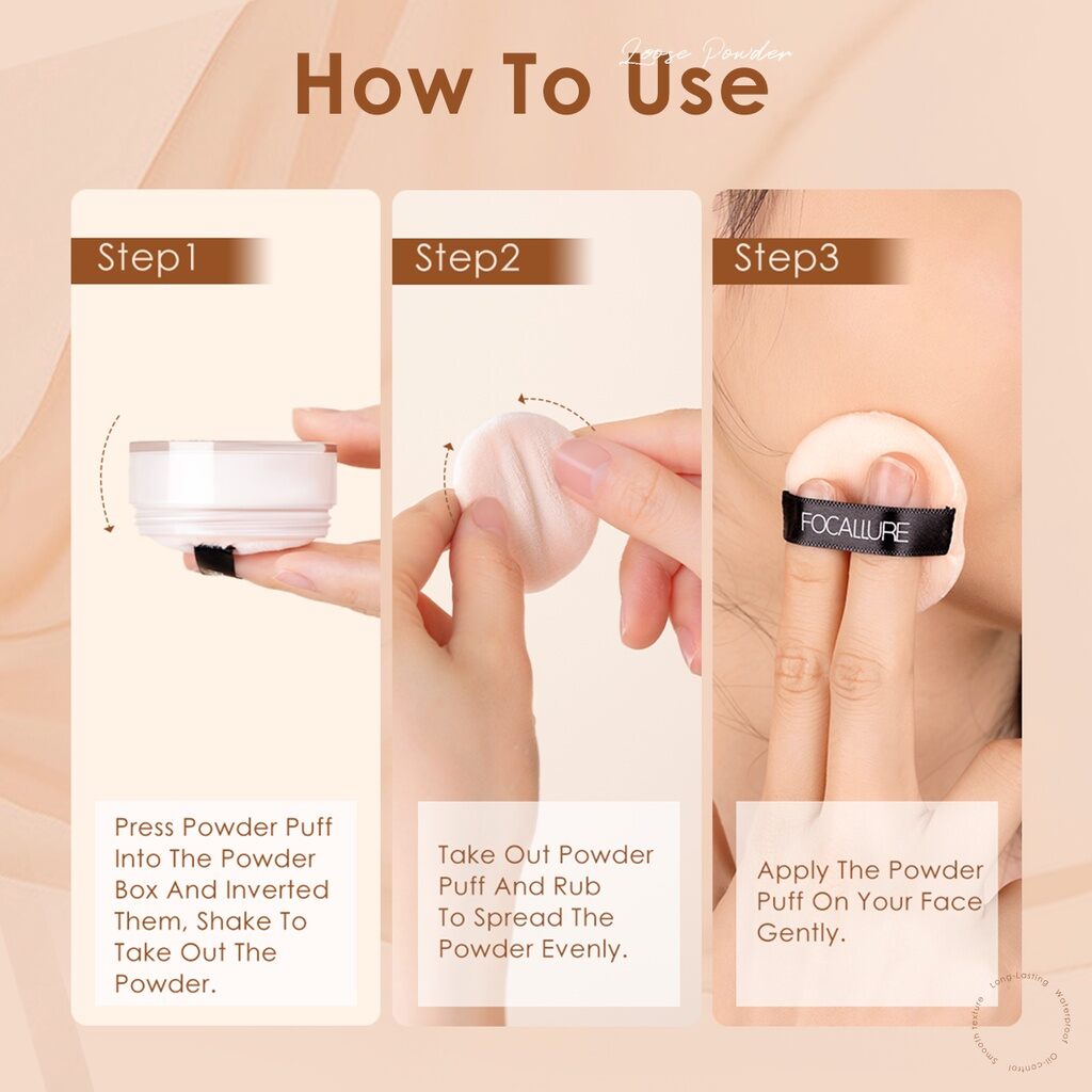 Phấn phủ kiềm dầu Focallure 7g