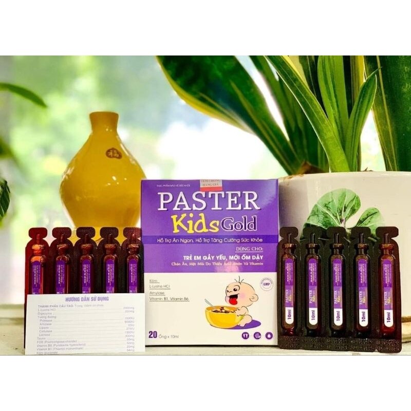 Siro ăn ngon paster kids gold giúp trẻ hết biếng ăn, tăng cường sức đề kháng