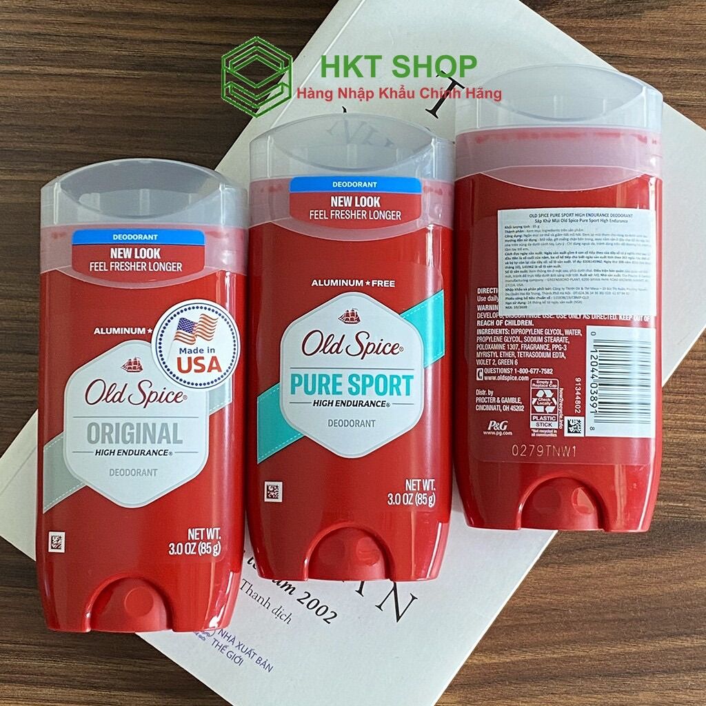 Lăn khử mùi Old Spice Pure Sport 68g Chính hãng Mỹ