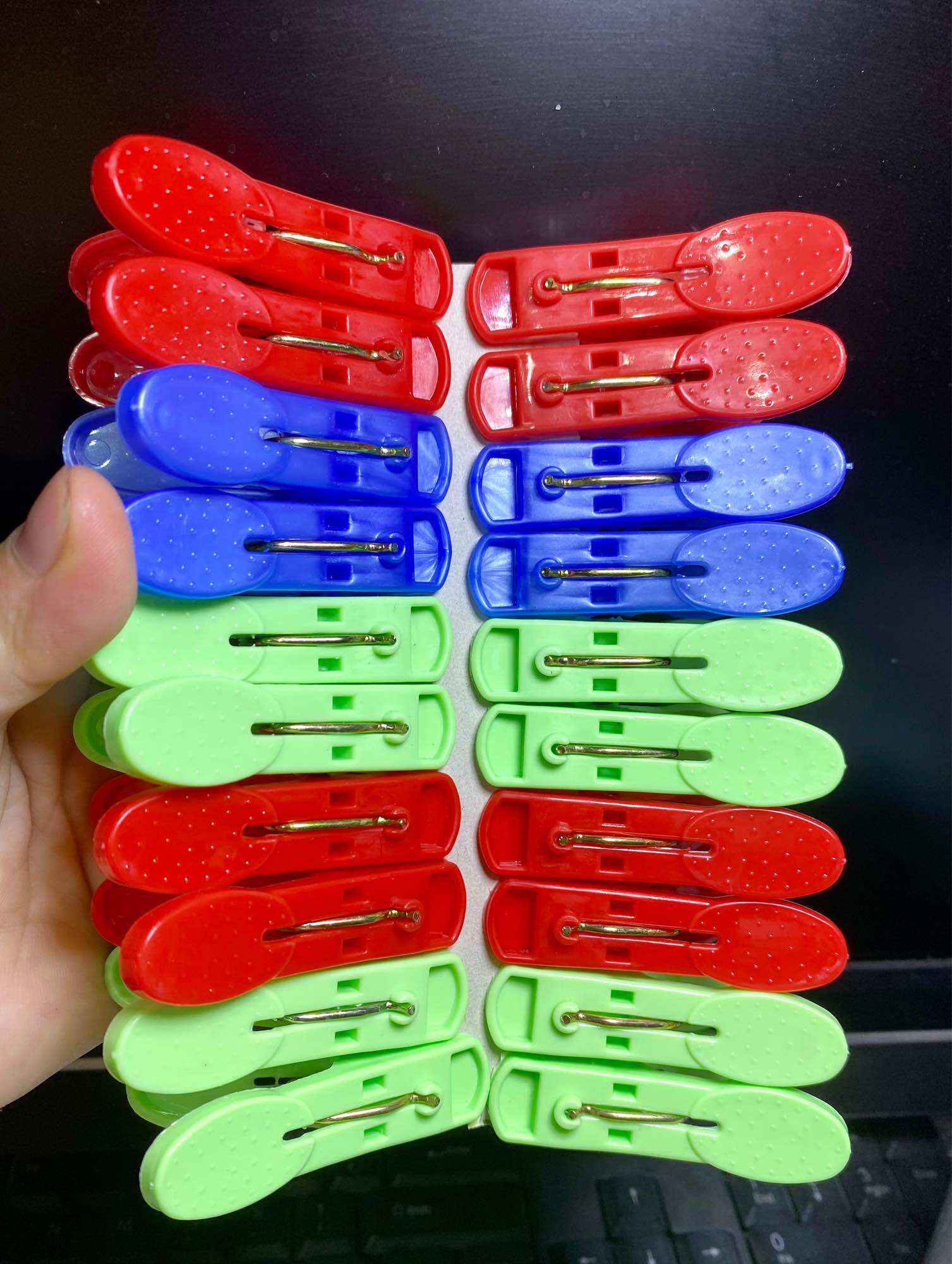 💥 Vỉ Kẹp 20 Cái, Phơi Quần Áo (2 Loại)