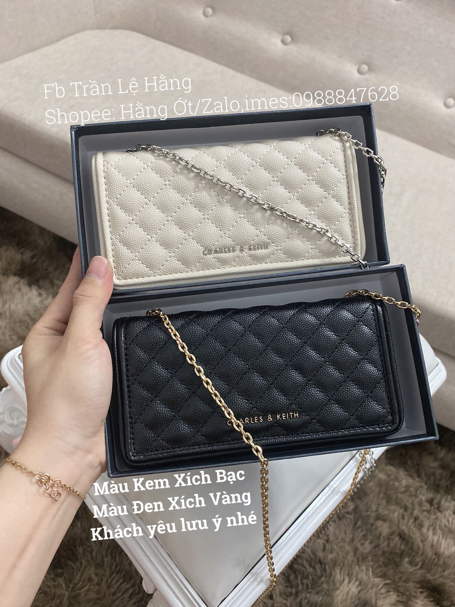 Túi chữ N da hạt size mini 16cm