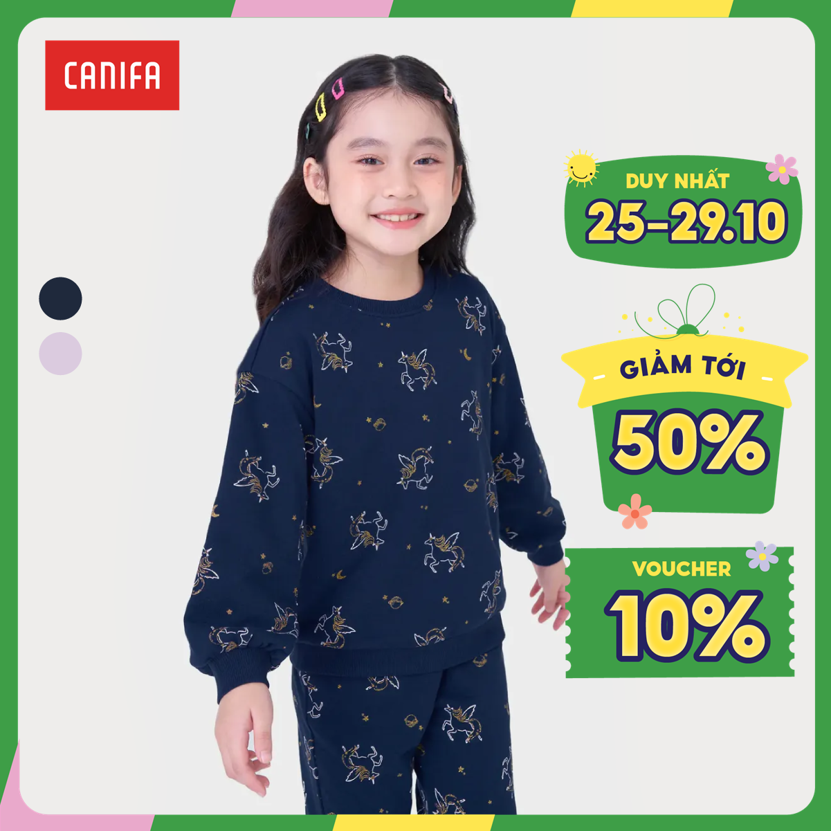 Áo polo bé trai canifa 2tp22w009