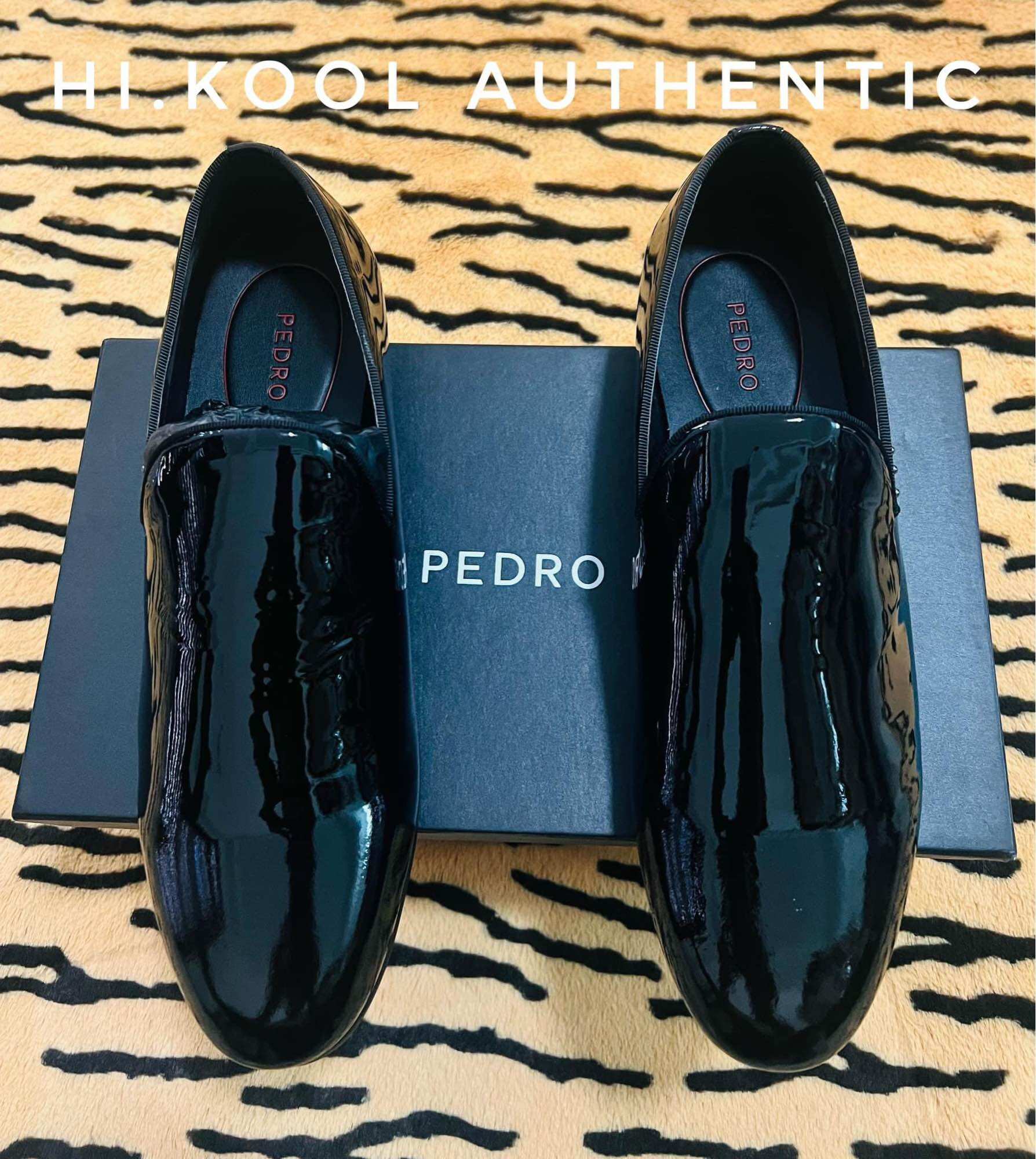 Giày lười nam da bóng Pedro authentic size 40/42