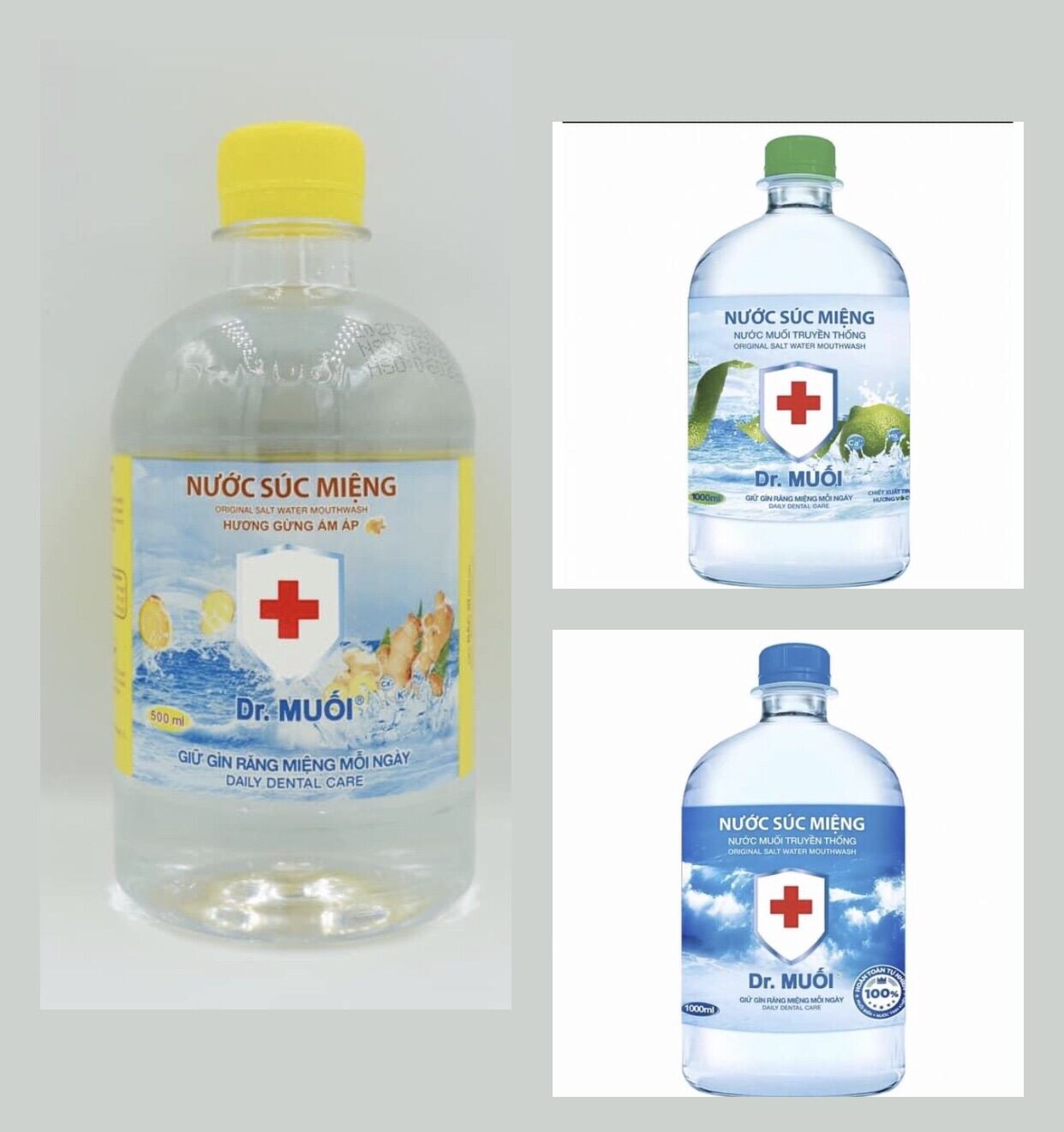 [HCM]Nước biển truyền thống 1000ml 1 thùng 9 chai