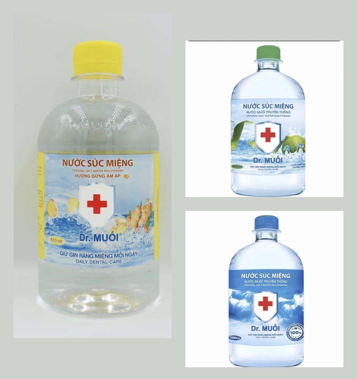 Nước biển truyền thống 1000ml 1 thùng 9 chai