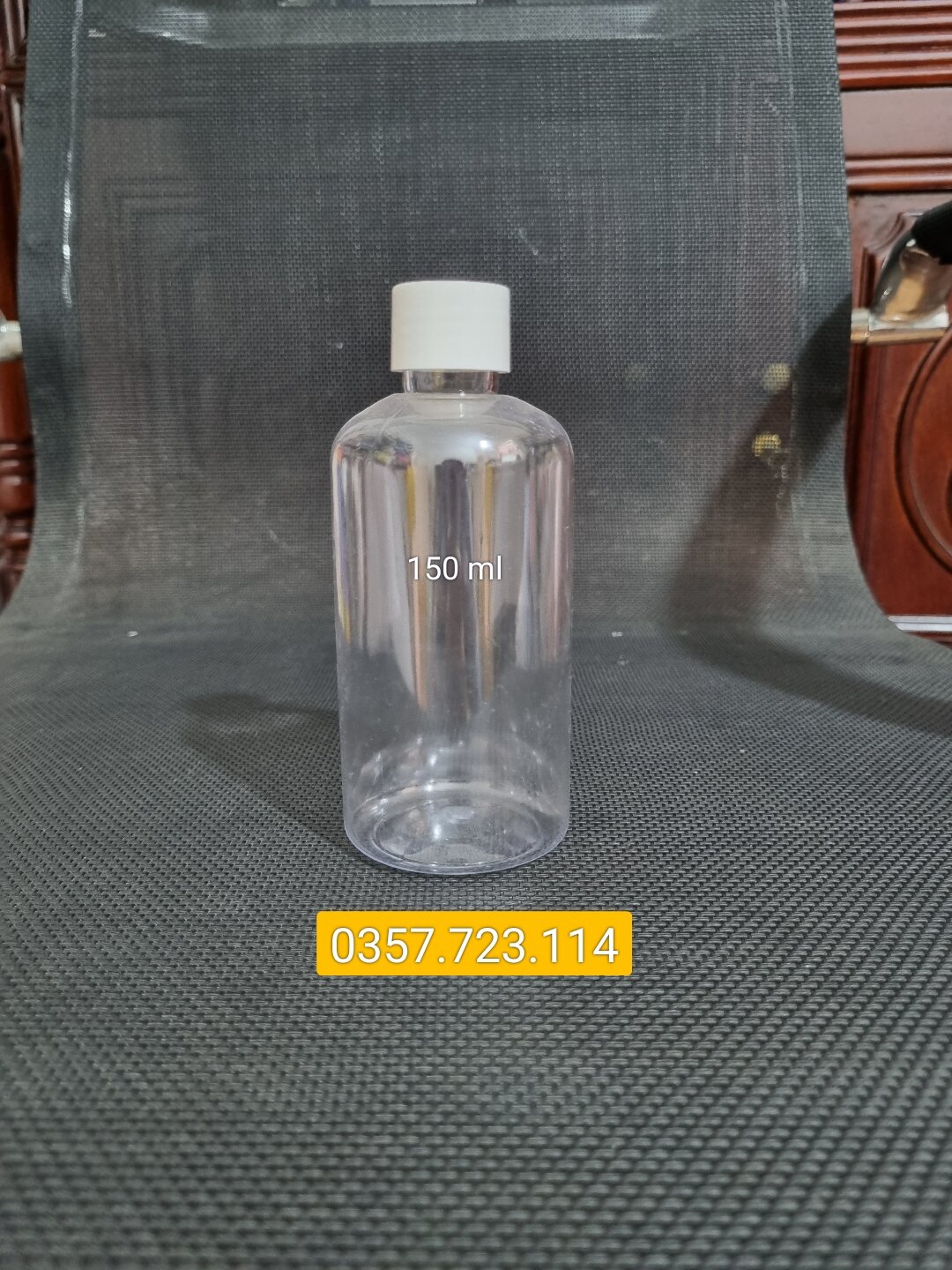 Chai nhựa trong 150ml nắp vặn