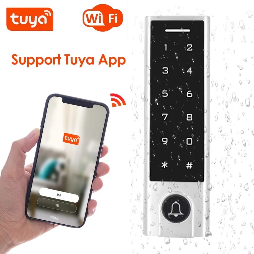 Đầu đọc vân tay Tuya Smart Wifi Control cho cửa kiểm soát
