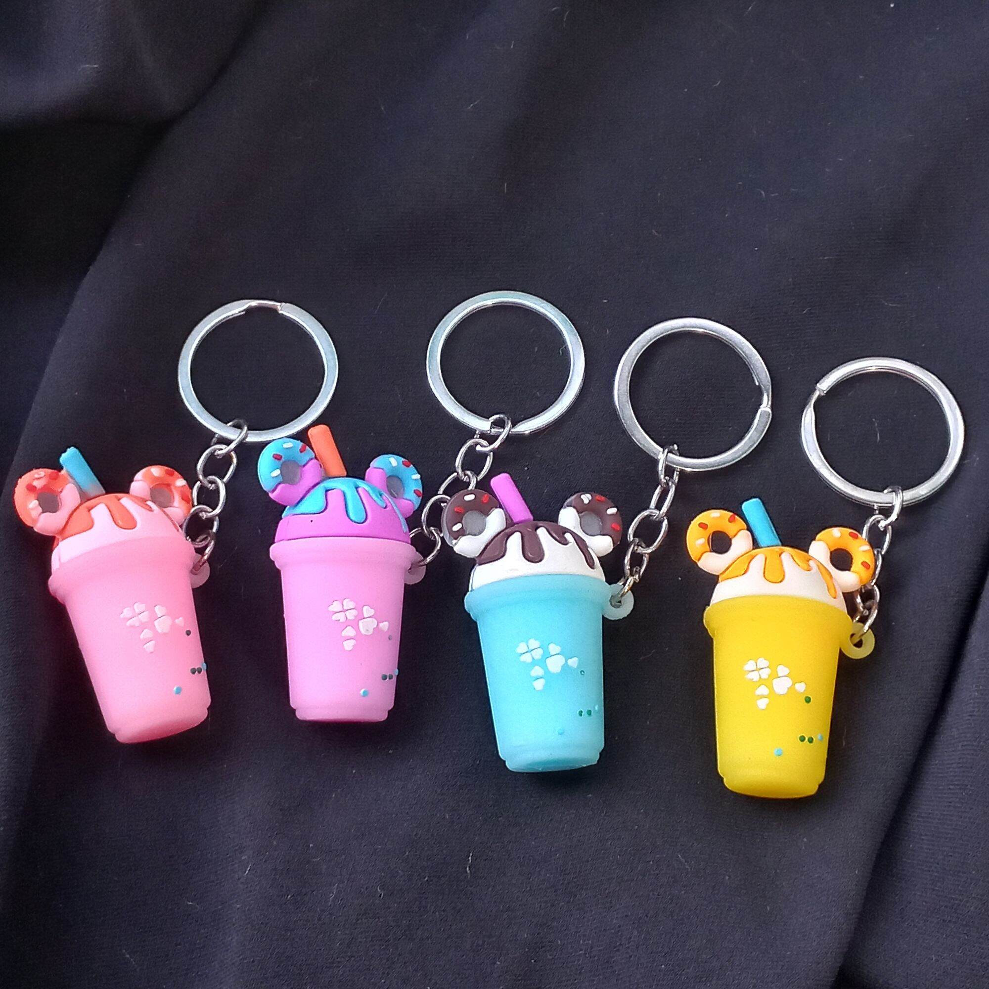 Móc khóa ly nước siêu kute
