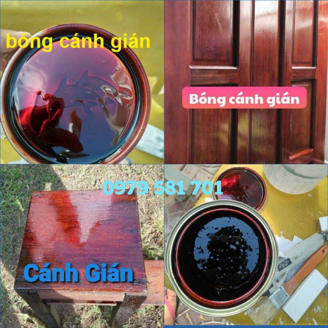 Sơn màu cánh gián gỗ lon 400gr
