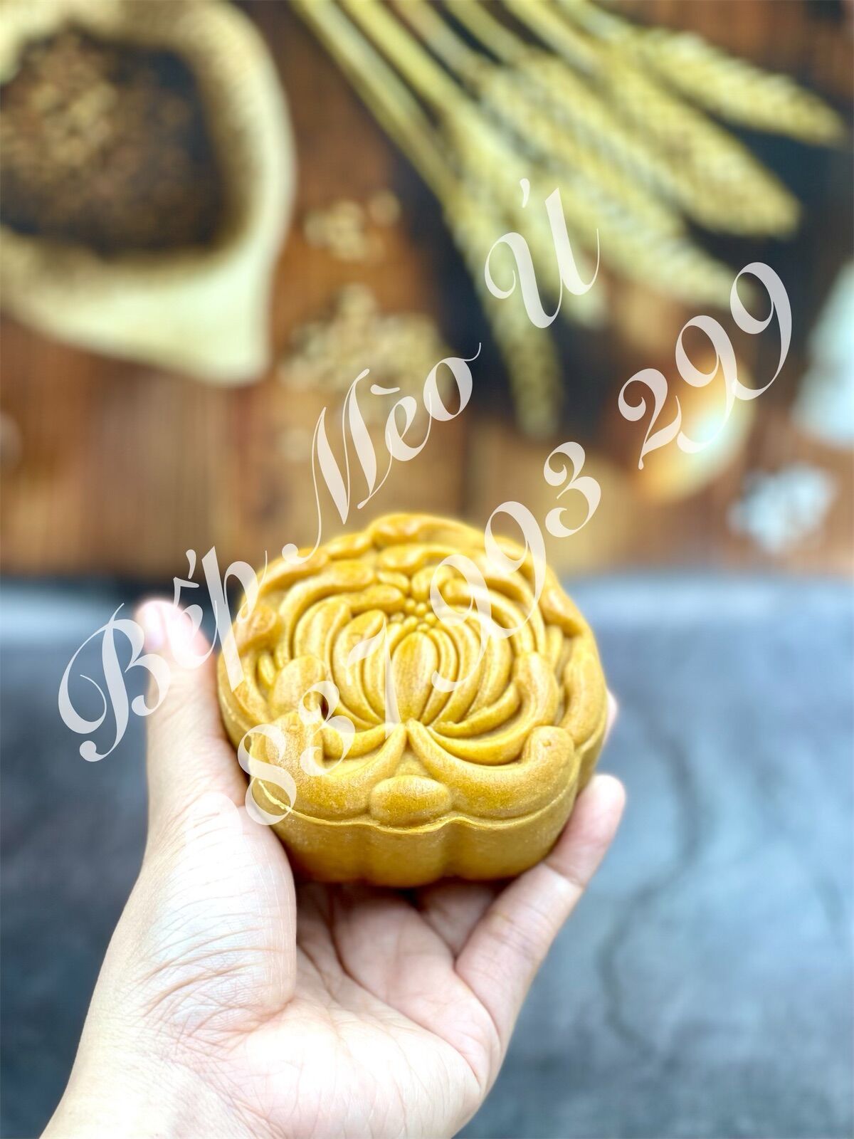 Nướng đường bánh nướng Trung thu