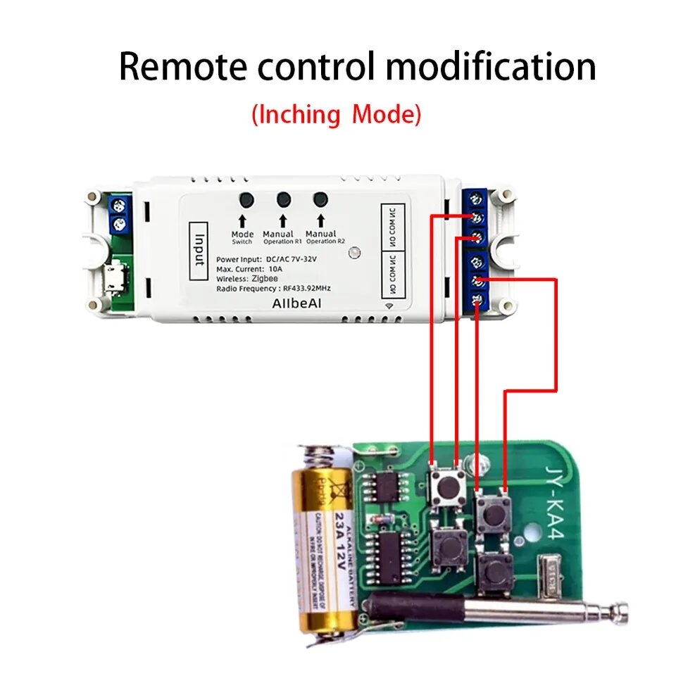 Universal DC 5v 12v 24V power 433 WiFi smart switch real-time timer