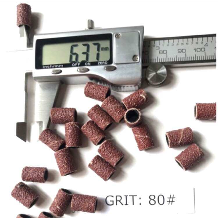 Đầu chà nhám gắn trục 6.35mm grit 80