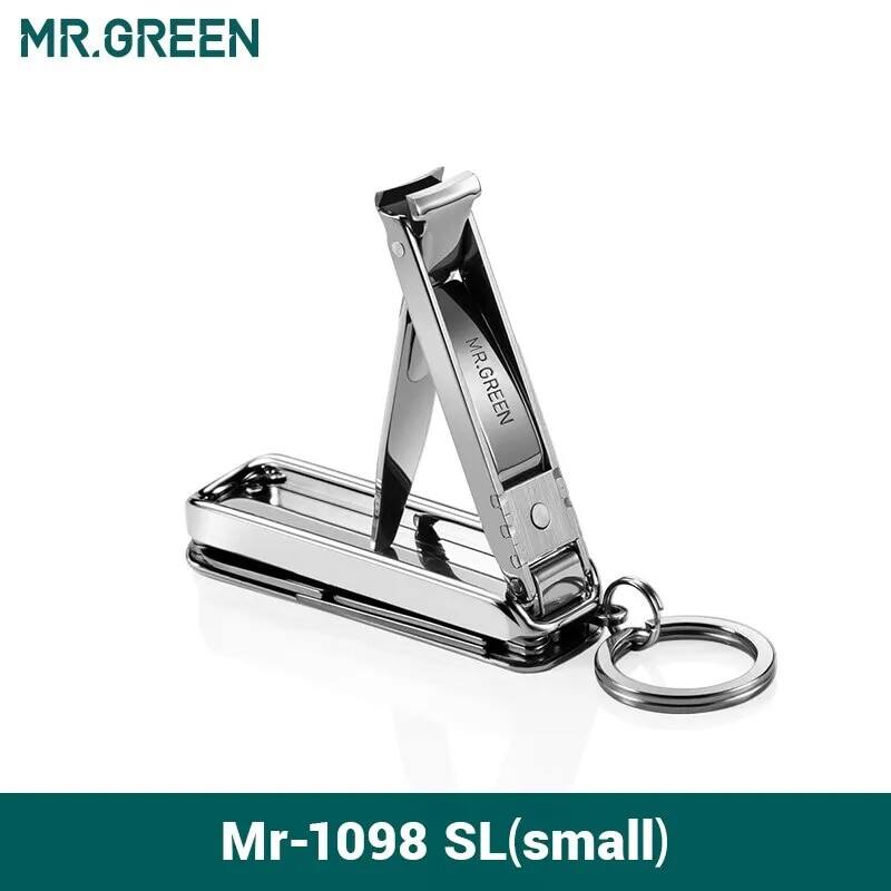 Mr. màu xanh lá cây đa chức năng cắt móng tay Sáu chức năng tập tin móng tay mở chai nhỏ cắt kéo cắt móng tay thép không gỉ