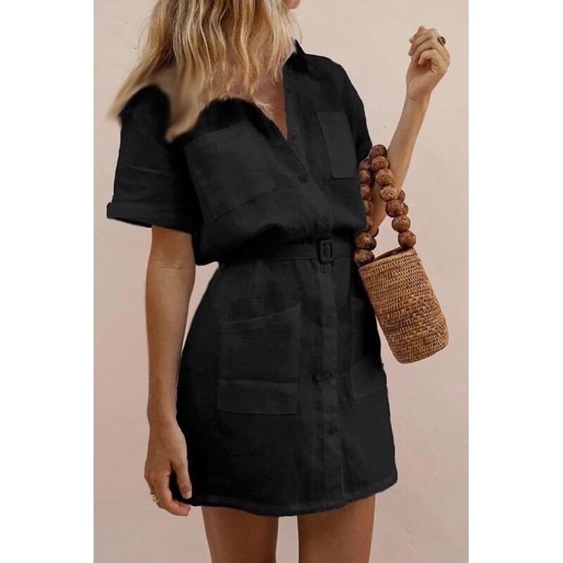 Linen Dress - Đầm sơ mi linen