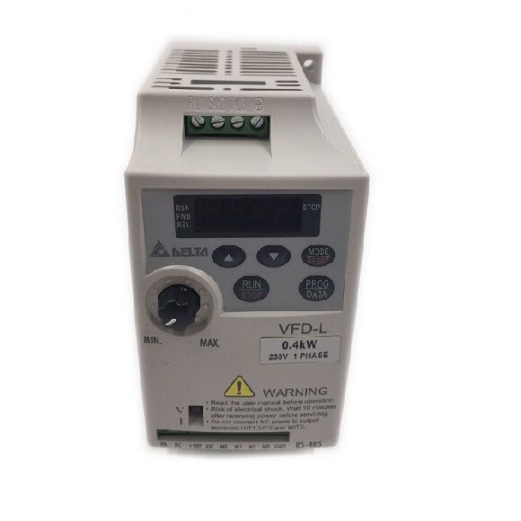 Biến tần công suất 400w Delta vào 1pha/3pha 220v ra 3 pha 220v hàng tháo máy chính hãng bảo hành 6 tháng