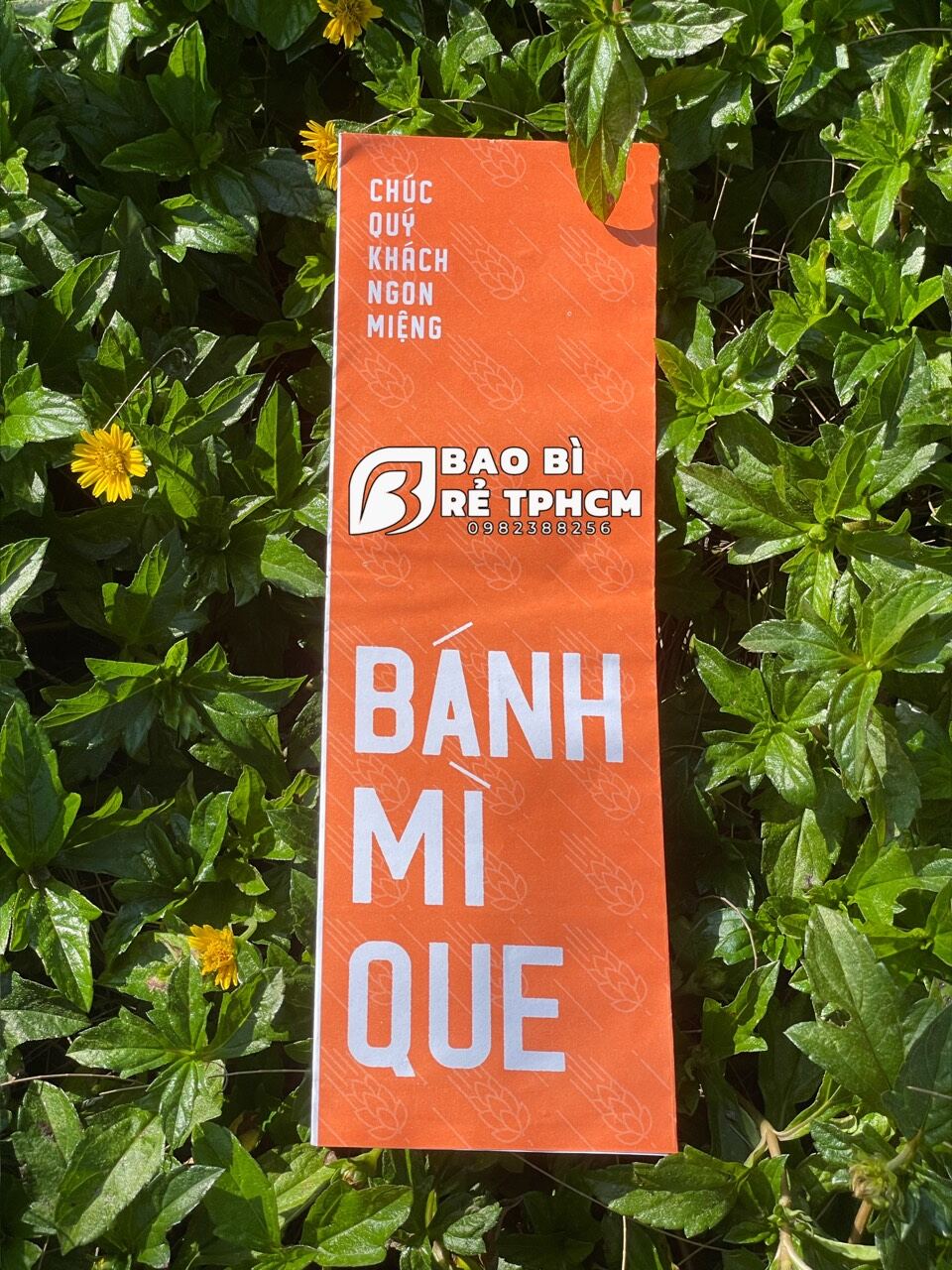100 túi bánh mì pate Cam, túi bánh mì que, túi bánh mì