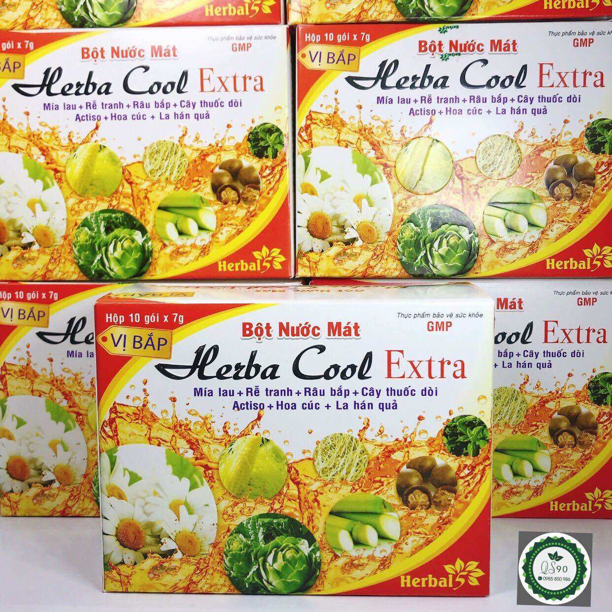 Bột nước mát Herba Cool hộp 10 gói