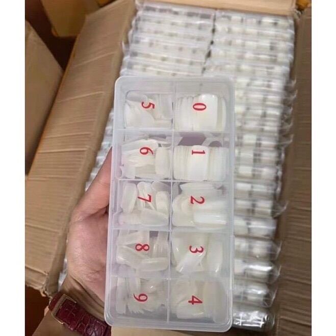 Hộp móng úp chân dài đánh số