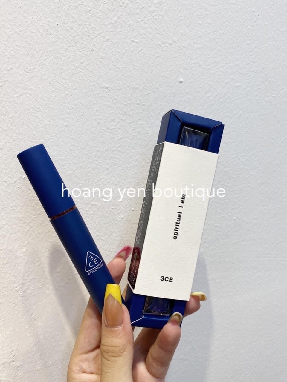 [MàuNgẫuNhiên]Son 3CE Xanh Siêu Lì Mềm Môi