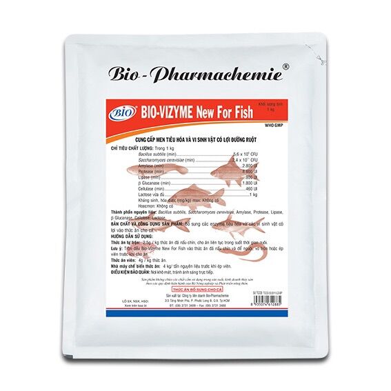 BIO VIZYME NEW for fish - men tiêu hoá dành cho cá, ếch, lươn