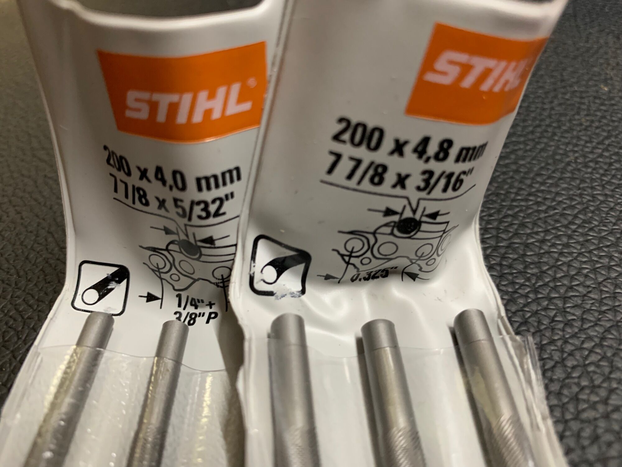 [Made in Switzerland] Dũa máy cưa xích Stihl tròn 4mm/4.8mm (3 cây)