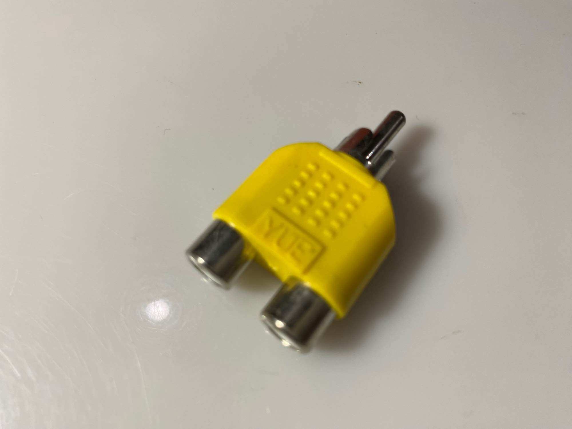 jack chia cổng AV đực thành 2 jack AV cái