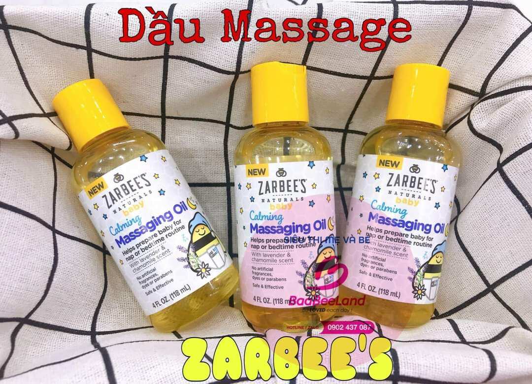 Dầu massage cho bé ZARBEE S 118ml