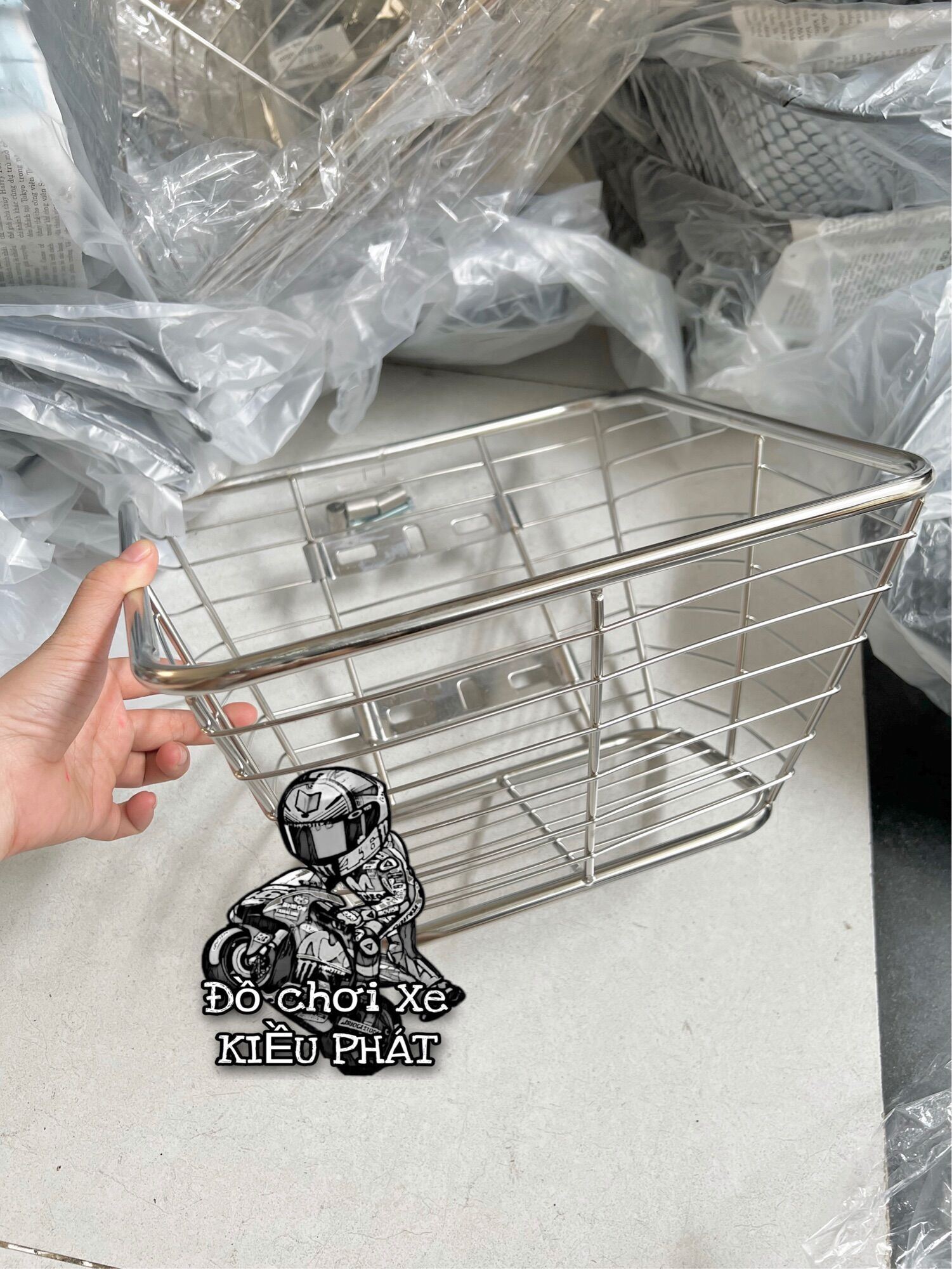 Rổ WAVE INOX ĐA NĂNG GẮN WAVE NHỎ VÀ WAVE LỚN
