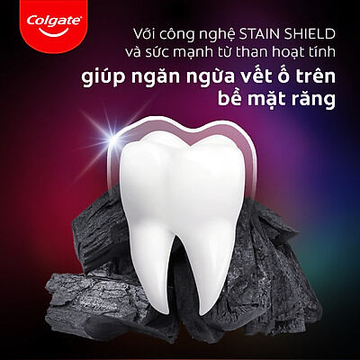 Nước súc miệng Colgate Optic White Charcoal (500ml)