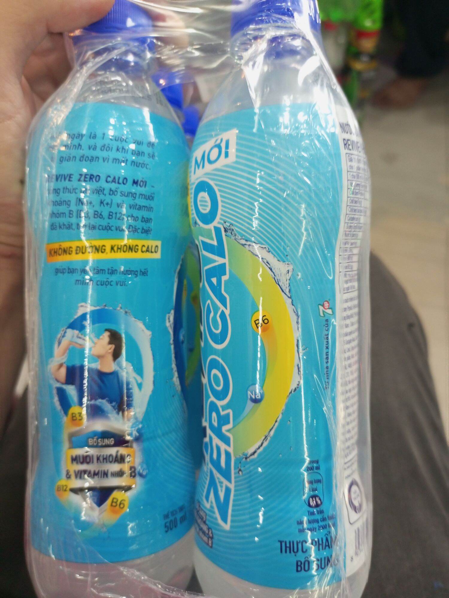 Lốc 6 chai revive zero calo + múôi khóang 500ml