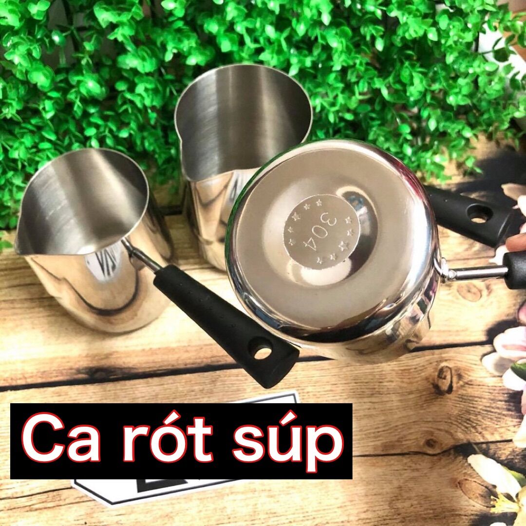 Ca rót inox 304 có tay cầm , rót súp, rót nước