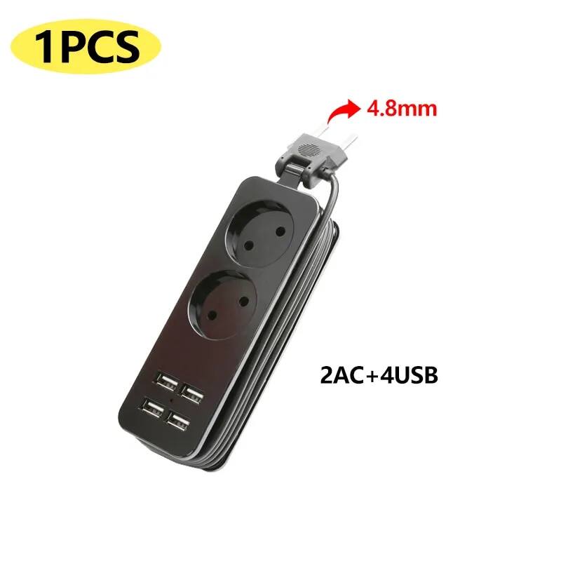 Power Strip EU cắm AC Outlet Patch Board với USB Loại C Cổng Extender Multitap xách tay du lịch Adapter Ổ cắm sạc.