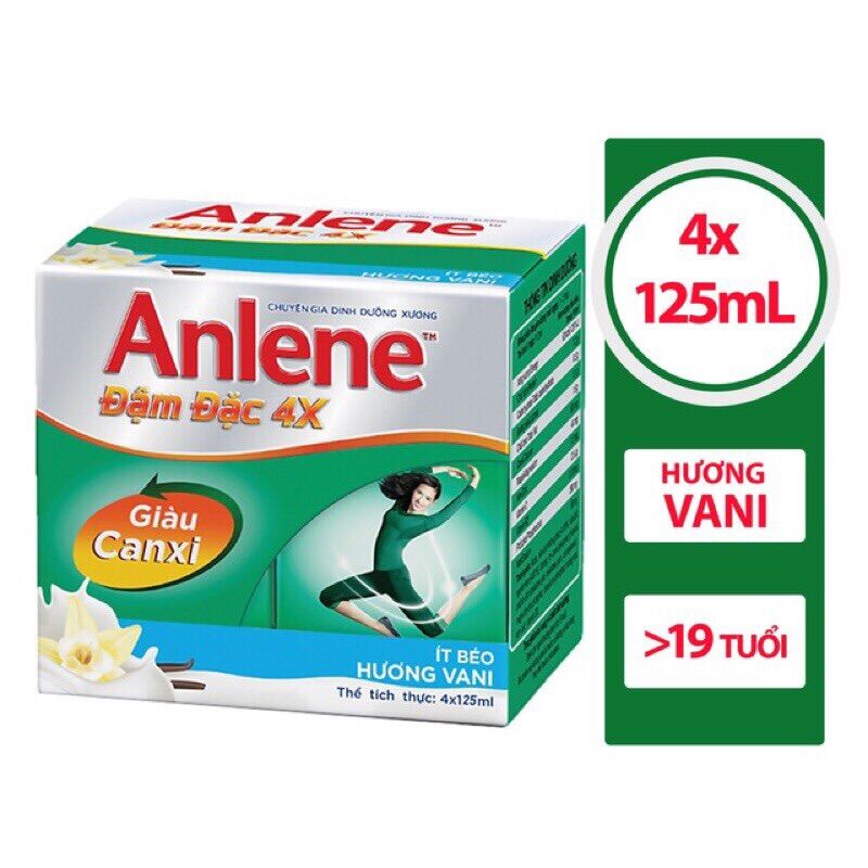 [HCM]Thùng 48 hộp sữa Anlene 125ml- ĐỦ VỊ