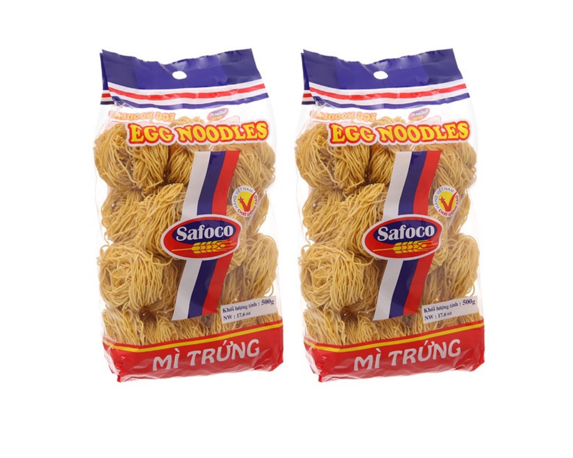 2 gói mì trứng Safoco 500g