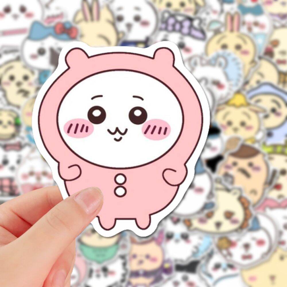 Combo 100 Miếng Dán Sticker Chiikawa Biểu Cảm Đáng Yêu Dùng Để Dán Điện Thoại Tủ Lạnh v..v... DIY Sáng Tạo