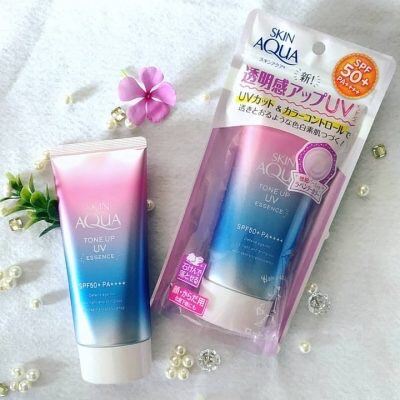 Kem chống nắng nâng tông dành cho da Sunplay Skin Aqua Tone Up UV Essence Lavender SPF50+ PA+++