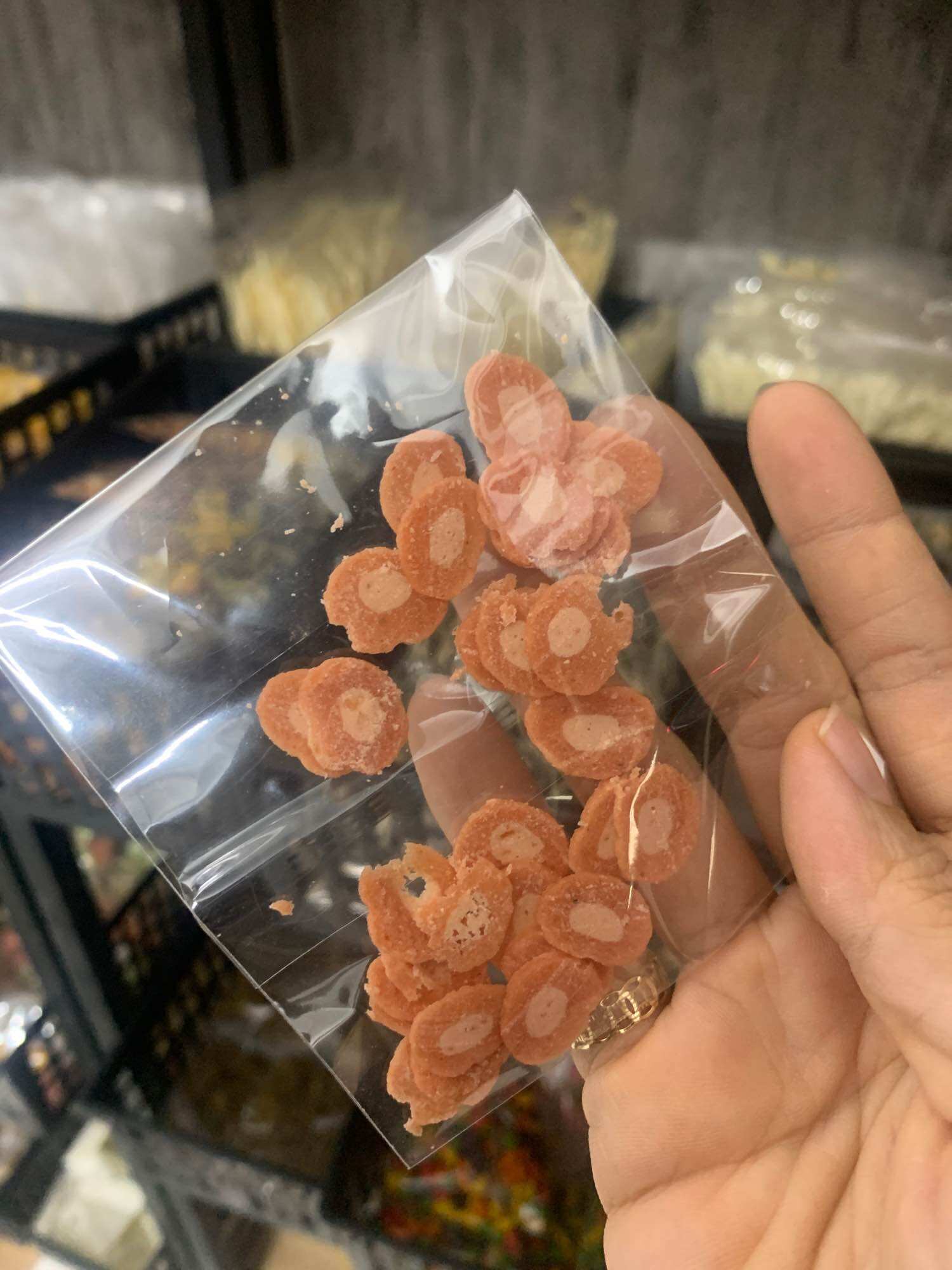 Bịch5k Lát gà cuộn phomai cho hamster, sóc , nhím.