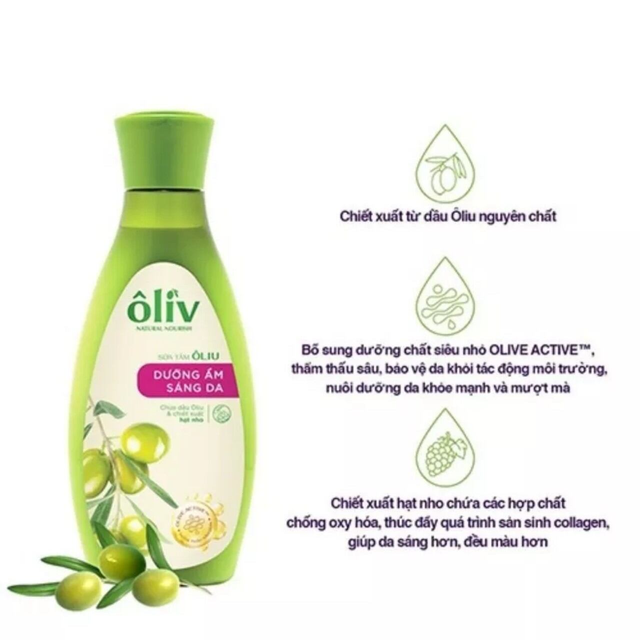 sữa tắm oliv dưỡng da Provence 250ml