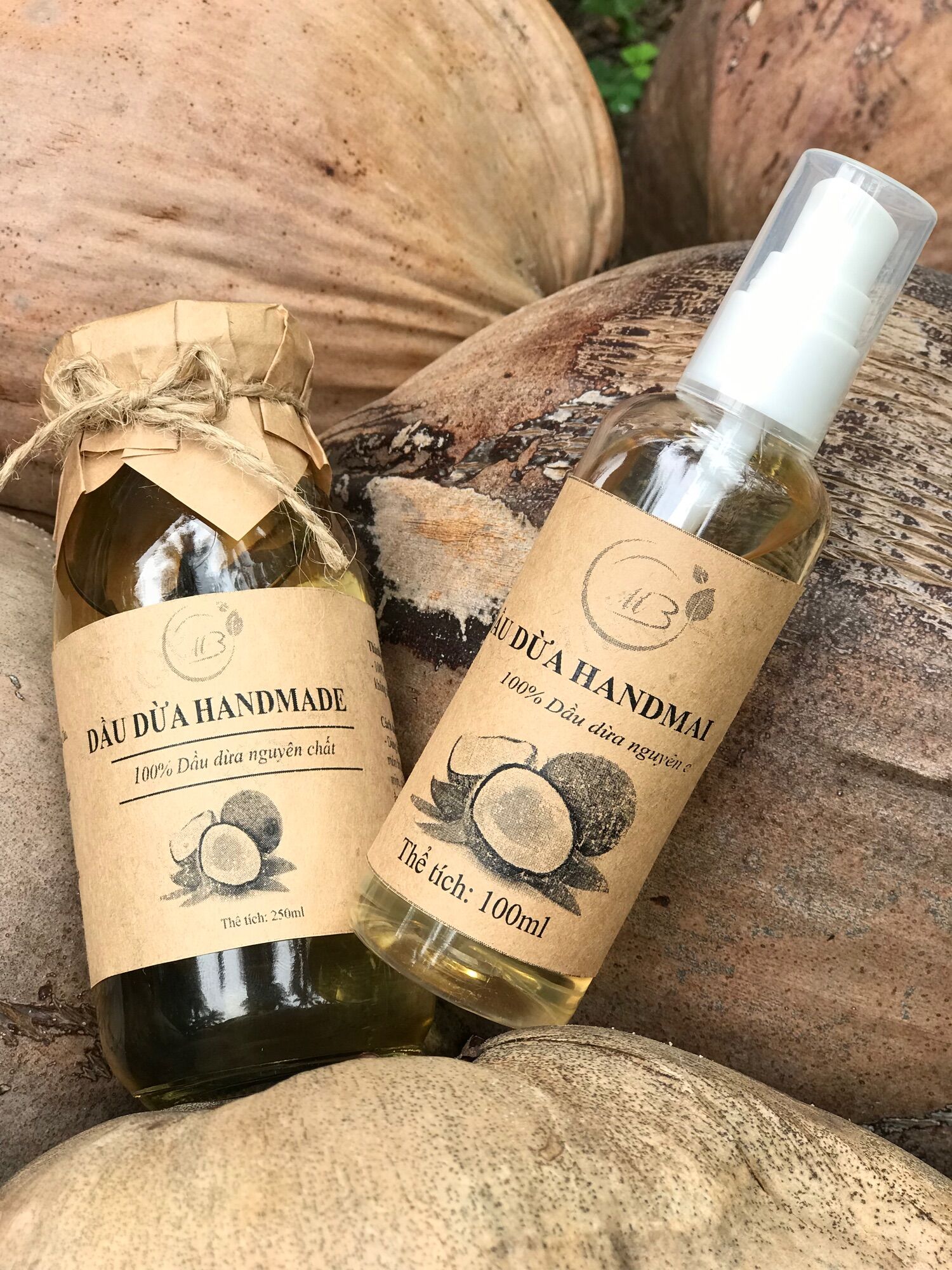Combo 2 chai dầu dừa nguyên chất 100%