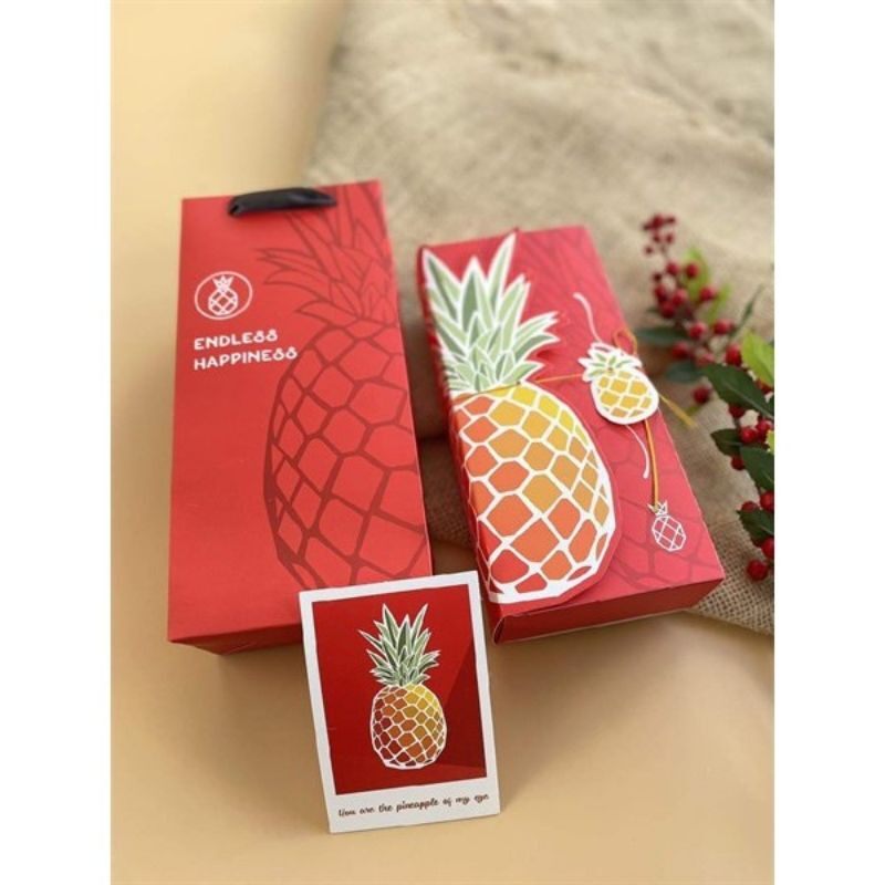 Hộp đựng bánh dứa nhiều mẫu