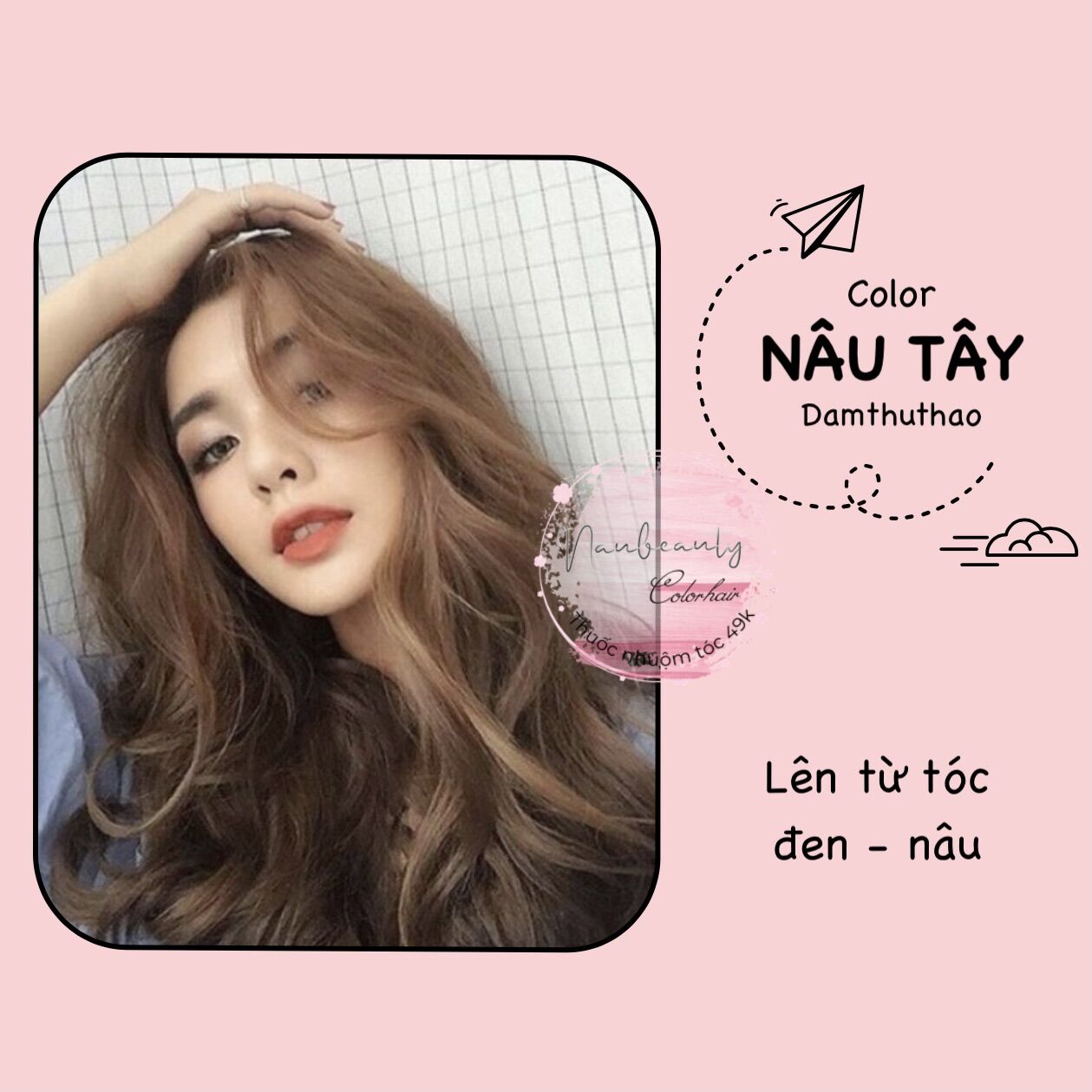 Thuốc nhuộm tóc màu nâu tây