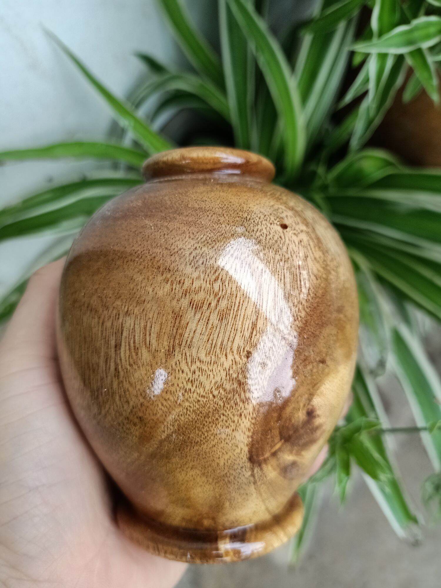 Chum phú quý phong thủy mịni gỗ tràm cao 10cm