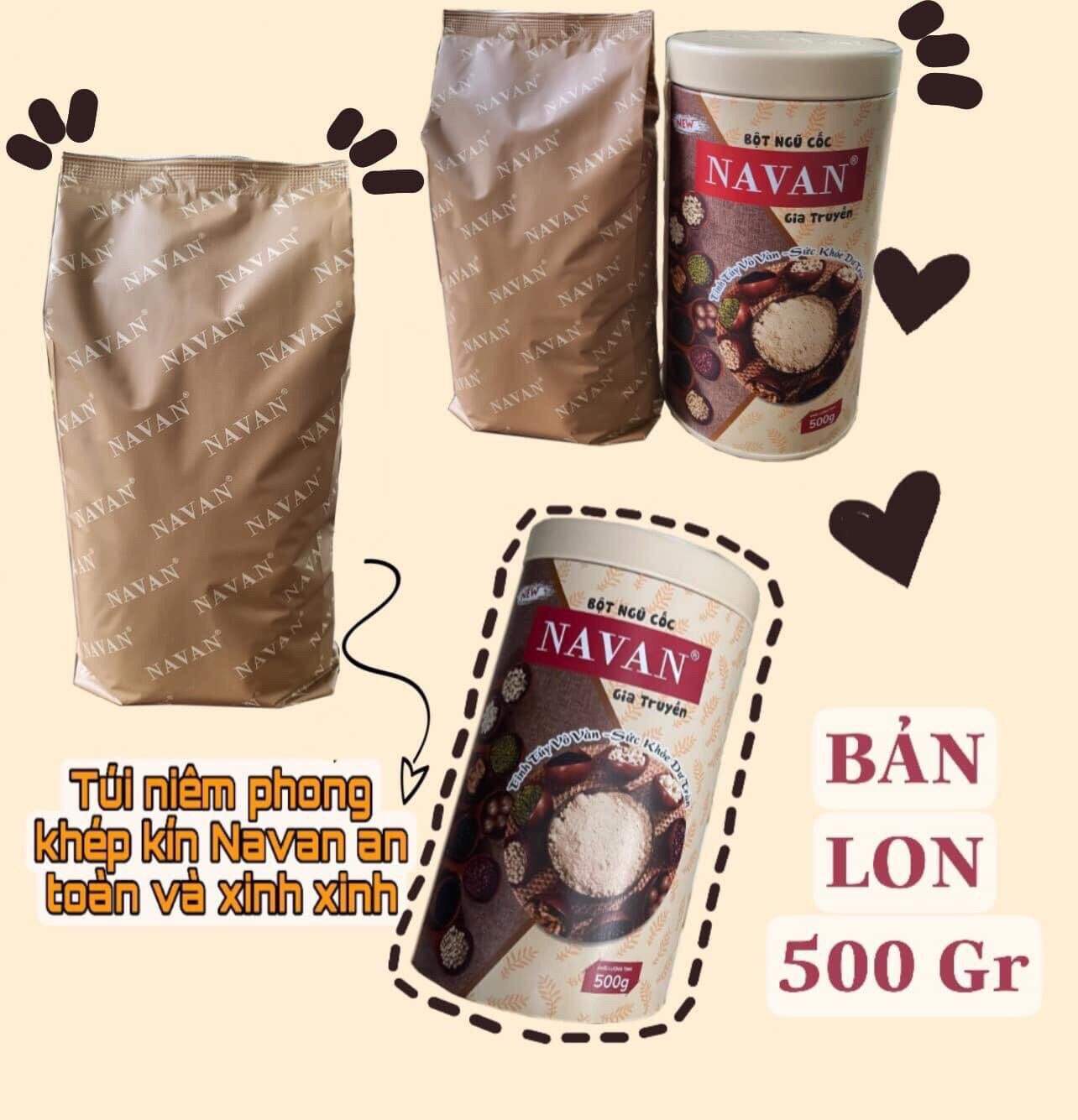 Ngũ cốc navan lon 500g