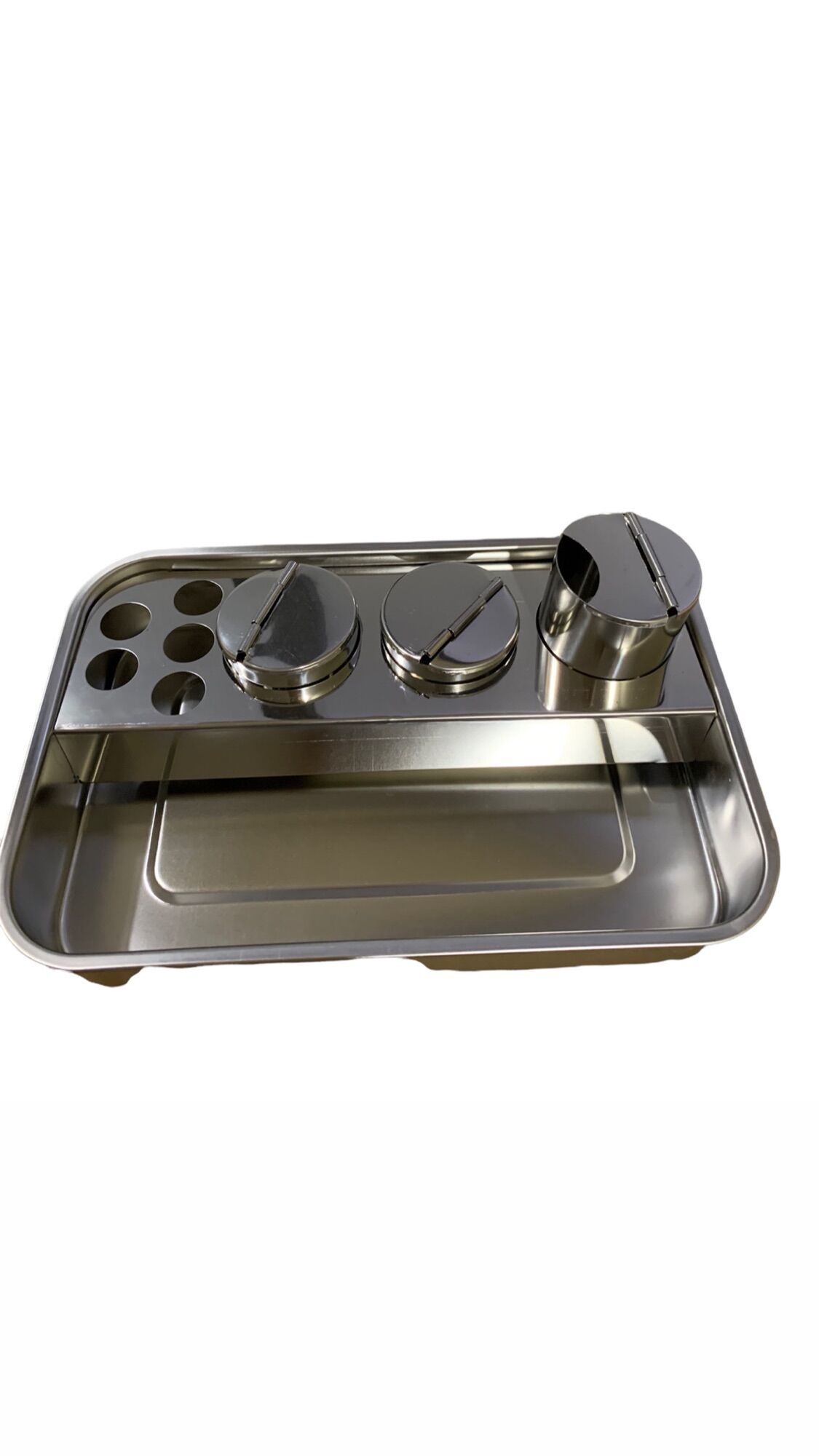 Bộ khay inox đa năng, bộ khay 3 hũ.