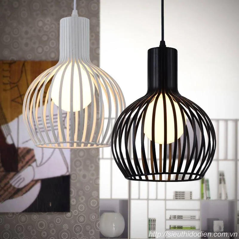 Thả lồng sắt d25cm đui e27 phổ thông