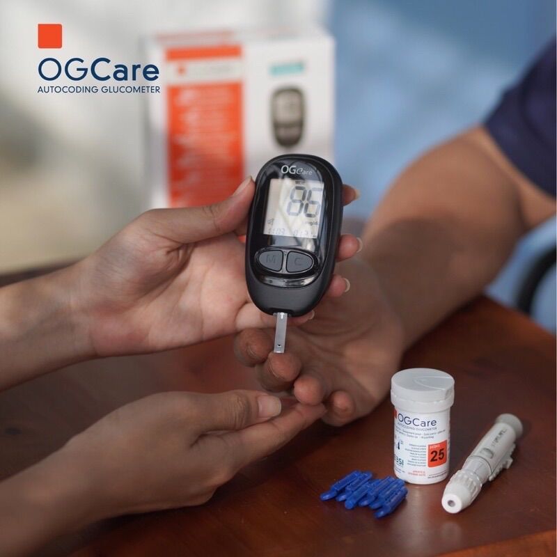 Máy đo đường huyết OGCARE (Tặng 25 que + 50 kim) Bảo Hành Trọn Đời