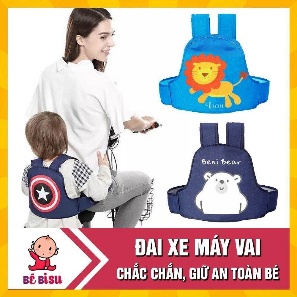 ĐAI XE MÁY AN TOÀN CHO BÉ, ĐEO TRƯỚC OR CÀI SAU CHO BÉ ĐỀU ĐƯỢC