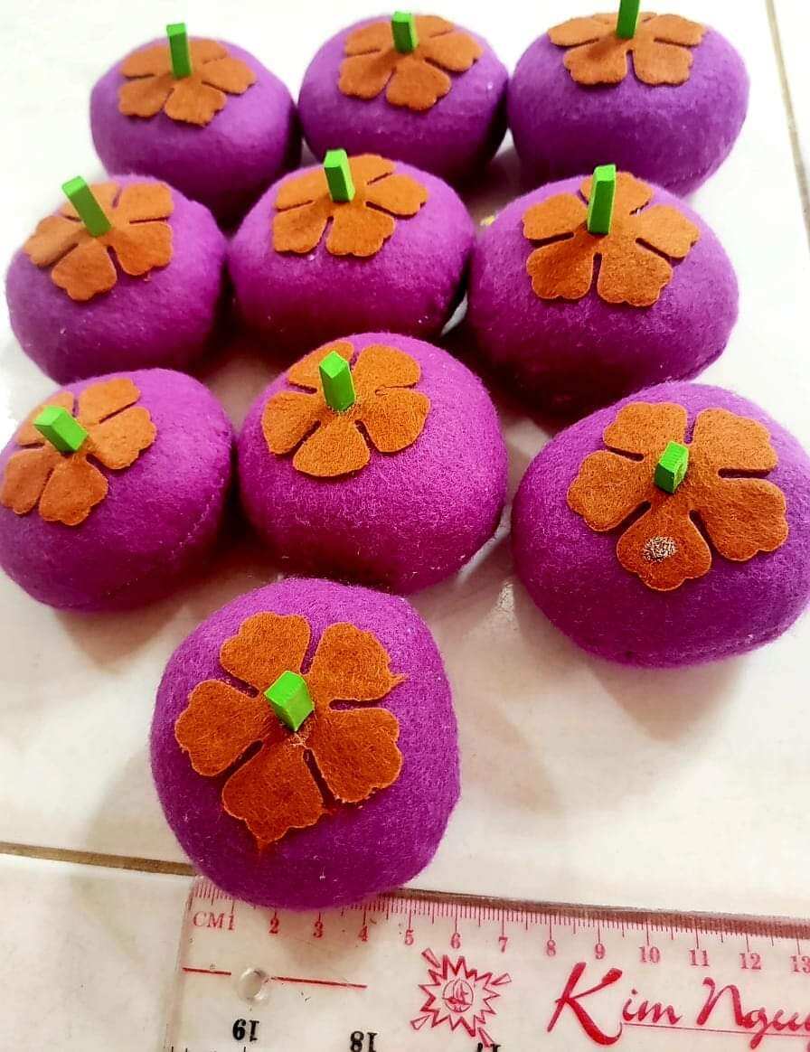 (ĐỒ DÙNG MẦM NON) VỈ RAU CỦ BẰNG NỈ